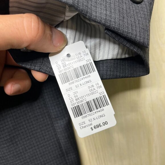 Jack Victor Mens Blue Classic Blazer Sport Coat 2 Button Suit Jacket Size 52 XL - Picture 8 of 15